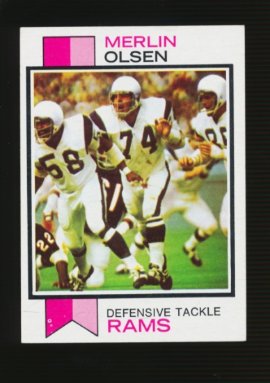 1973 Topps Football Card #479 Hall of Famer Merlin Olsen Los Angeles Rams
