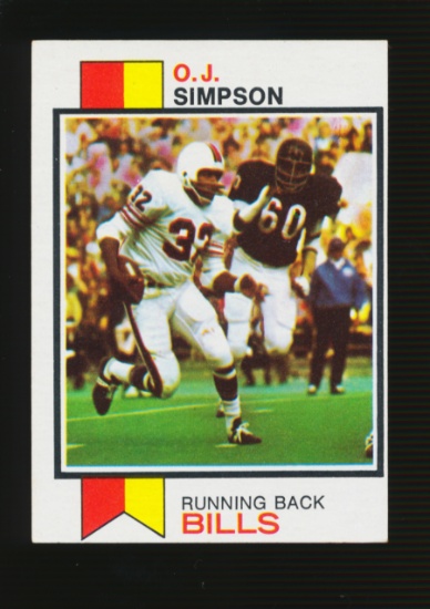 1973 Topps Football Card #500 Hall of Famer OJ Simpson Buffalo Bills