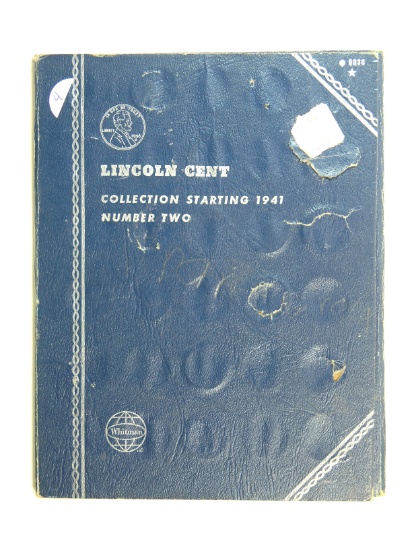 Lincoln Cent Book Starting with 1941. (77) Coins