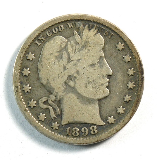 1898 Barber Quarter