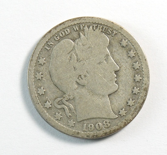 1908 Barber Quarter