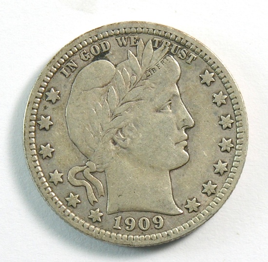 1909-D Barber Quarter