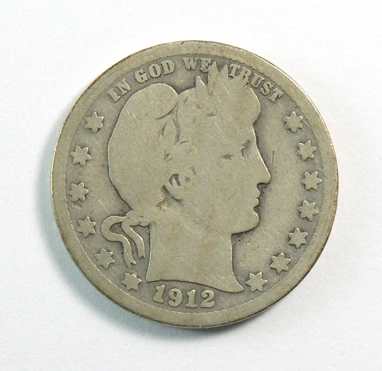 1912-S Barber Quarter