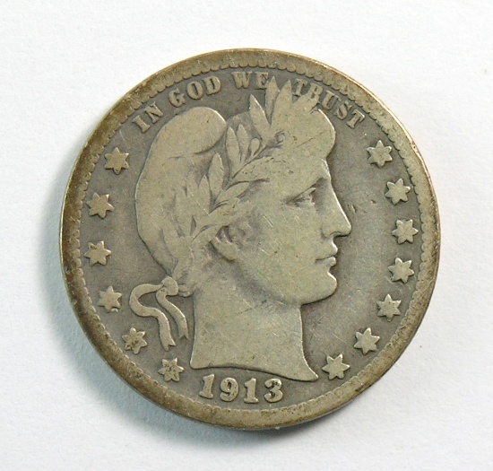 1913-D Barber Quarter