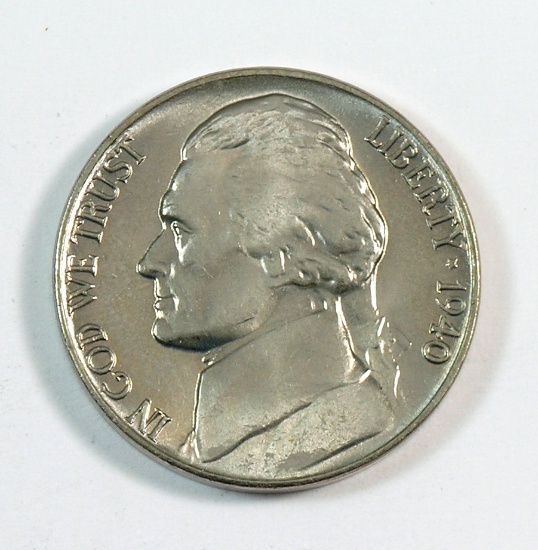 1940 Jefferson Nickel BU Condition