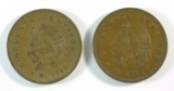 (2) 1959 Mexican Cincuenta Centavos