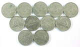 (11) 1930s Random Dates Canadian 5 Cent Coins