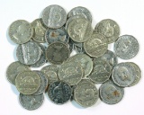 (32) 1950s Random Dates Canadian Nickels