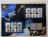 Postal Commemorative Society US Uncirculated 1970 Coin Mint Set Mounted on
