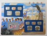 Postal Commemorative Society US Uncirculated 2003 Coin Mint Set Mounted on