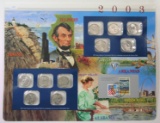Postal Commemorative Society US Uncirculated 2003 Coin Mint Set Mounted on