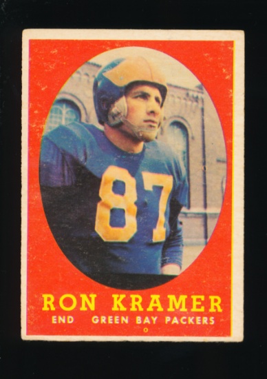1958 Topps Football Card #58 Ron Kramer Green Bay Packers