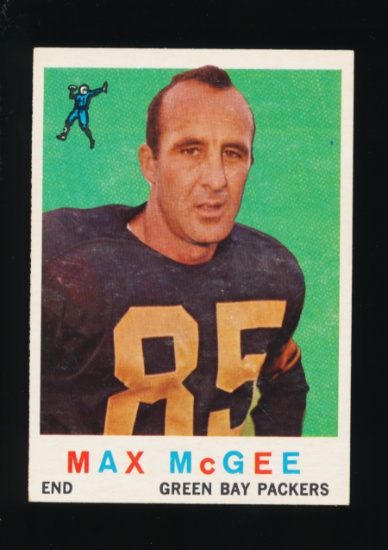 1959 Topps ROOKIE Football Card #4 Rookie Max McGee Green Bay Packers