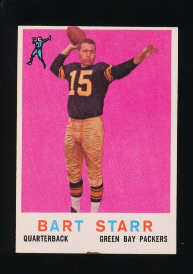 1959 Topps Football Card #23 Hall of Famer Bart Starr Green Bay Packers