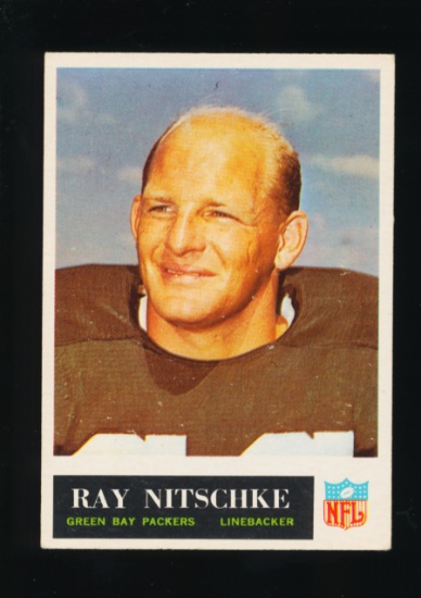 1965 Philadelphia Football Card #79 Hall of Famer Ray Nitschke Green Bay Pa