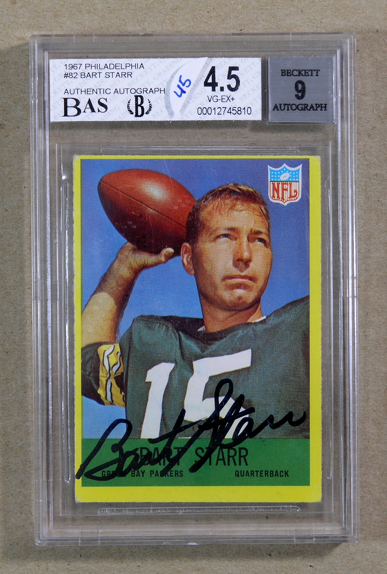 1967 Philadelphia AUTOGRAPHED Football Card #82 Proxibid