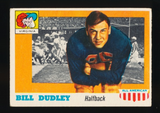 1955 Topps All American Football Card #10 Hall of Famer Bill Dudley Virgini