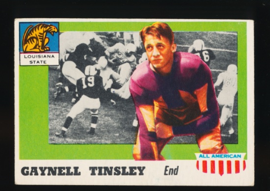 1955 Topps All American ROOKIE Football Card #14 Rookie Gaynell Tinsley Lou