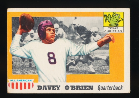 1955 Topps All American ROOKIE Football Card #34 Rookie Davey O'Brien Texas