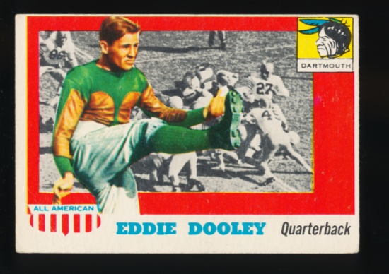 1955 Topps All American Football Card #54 Eddie Dooley Dartmouth