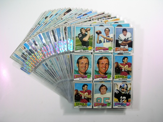 (378) 1975 Topps Football Cards Mostly VG/EX to EX Conditions. Some Duplica