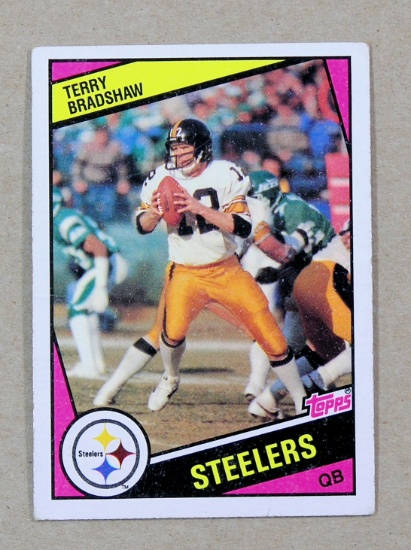 1984 Topps Football Card #162 Hall of Famer Terry Bradshaw Pittsburgh Steel