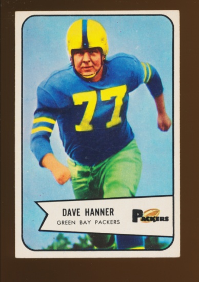 1954 Bowman Football Card #88 Dave Hanner Green Bay Packers
