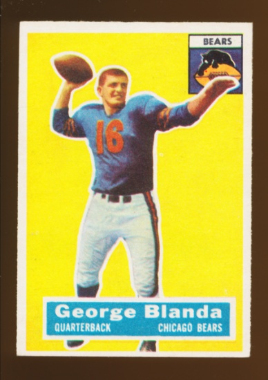 1956 Topps Football Card #11 Hall of Famer George Blanda Chicago Bears