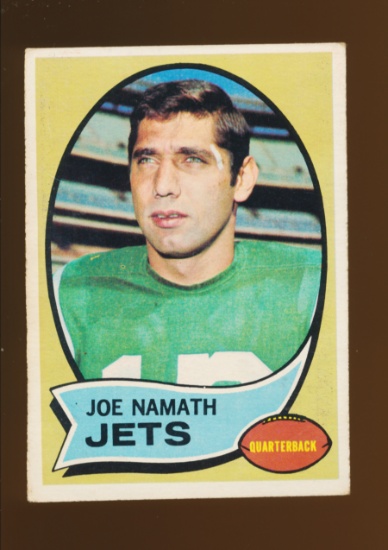 1970 Topps Football Card #150 Hall of Famer Joe Namath New York Jets