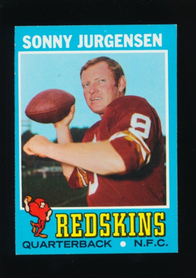 1971 Topps Football Card #50 Hall of Famer Sonny Jurgenson Washington Redsk