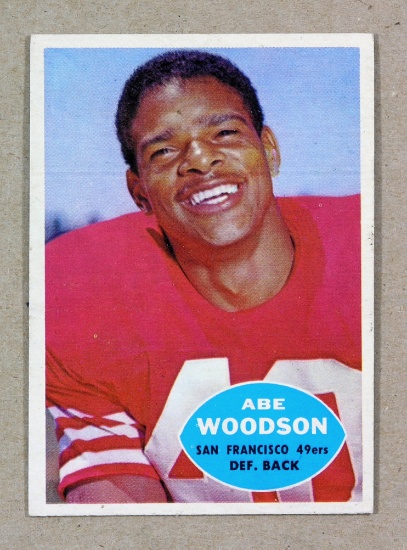 1960 Topps Football Card #120 Abe Woodson San Francisco 49ers