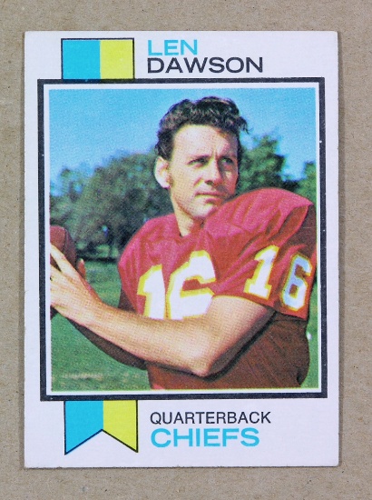 1973 Topps Football Card #335 Hall of Famer Len Dawson Kansas City Chiefs