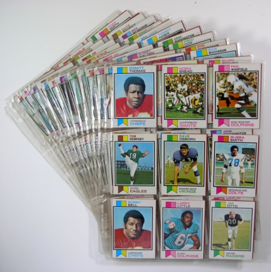 (233) 1973 Topps Football Cards. VG/EX Conditions
