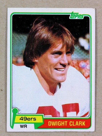 1981 Topps ROOKIE Football Card #422 Rookie Dwight Clark San Francisco 49er