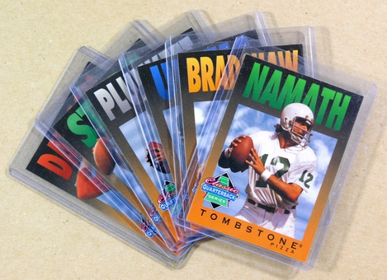 (6) 1995 Tombstone Pizza Football Cards