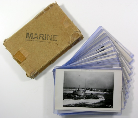 (24) WWII USMC Photos & Photo Develping Mailer.  Pacific Theater.
