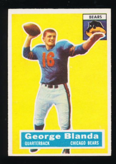 1956 Topps Football Card #11 Hall of Famer George Blanda Chicago Bears