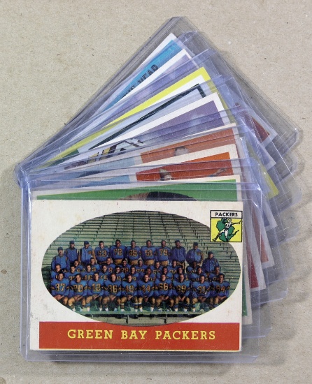 (8) 1050s-60s Green Bay Packers Football Cards