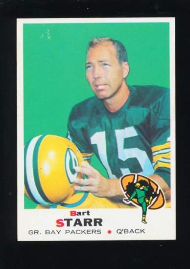 1969 Topps Football Card #215 Hall of Famer Bart Starr Green Bay Packers