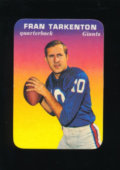 1970 Topps Glossy Insert Football Card #15 of 33 Hall of Famer Fran Tarkent