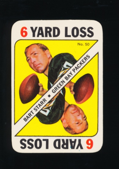 1971 Topps Game Football Card #50 Hall of Famer Bart Starr Green Bay Packer