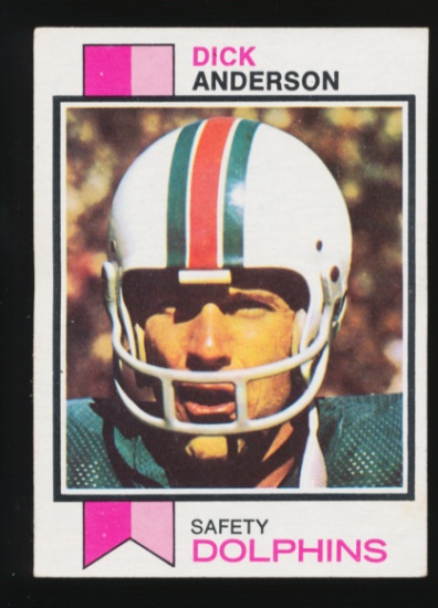 1973 Topps Football Card #240 Dick Anderson Miami Dolphins