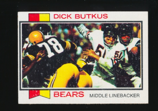 1973 Topps Football Card #300 Hall of Famer Dick Butkus Chicago Bears