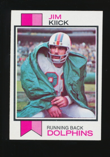 1973 Topps Football Card #316 Jim Kiick Miami Dolphins