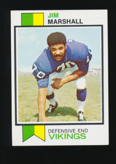 1973 Topps Football Card #406 Jim Marshall Minnesota Vikings