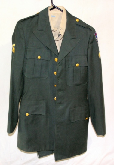 Original Vietnam War  11 Air Assault Uniform.  Cut edge patch on jacket wit