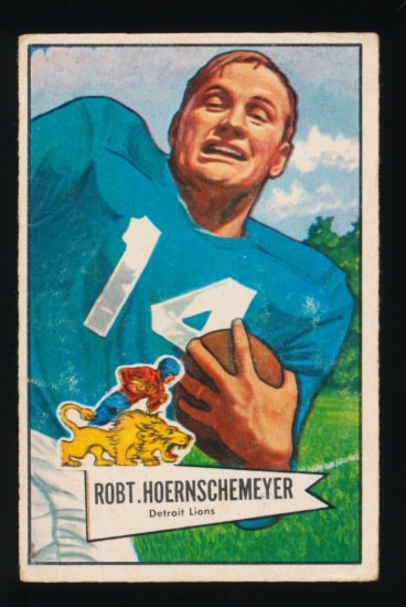 1952 Bowman Small Football Card #79 Robert Hoernschemeyer Detroit Lions