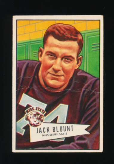 1952 Bowman Small ROOKIE Football Card #80 Rookie Jack Blount Philadelphia