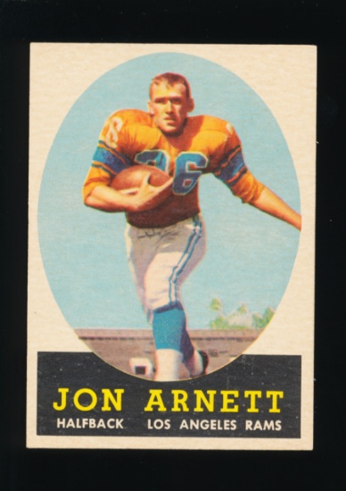 1958 Topps ROOKIE Football Card #20 Rookie Jon Arnett Los Angeles Rams