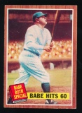 1962 Topps Baseball Card #139 Babe Ruth 